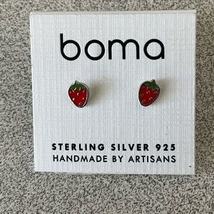 Brand new Boma Strawberry Studs.